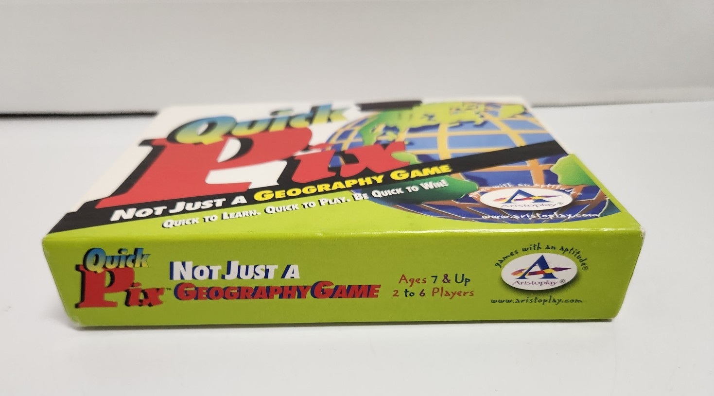 2003 Quick Pix Geography Card Game Homeschool Travel Learning Aristoplay Unused