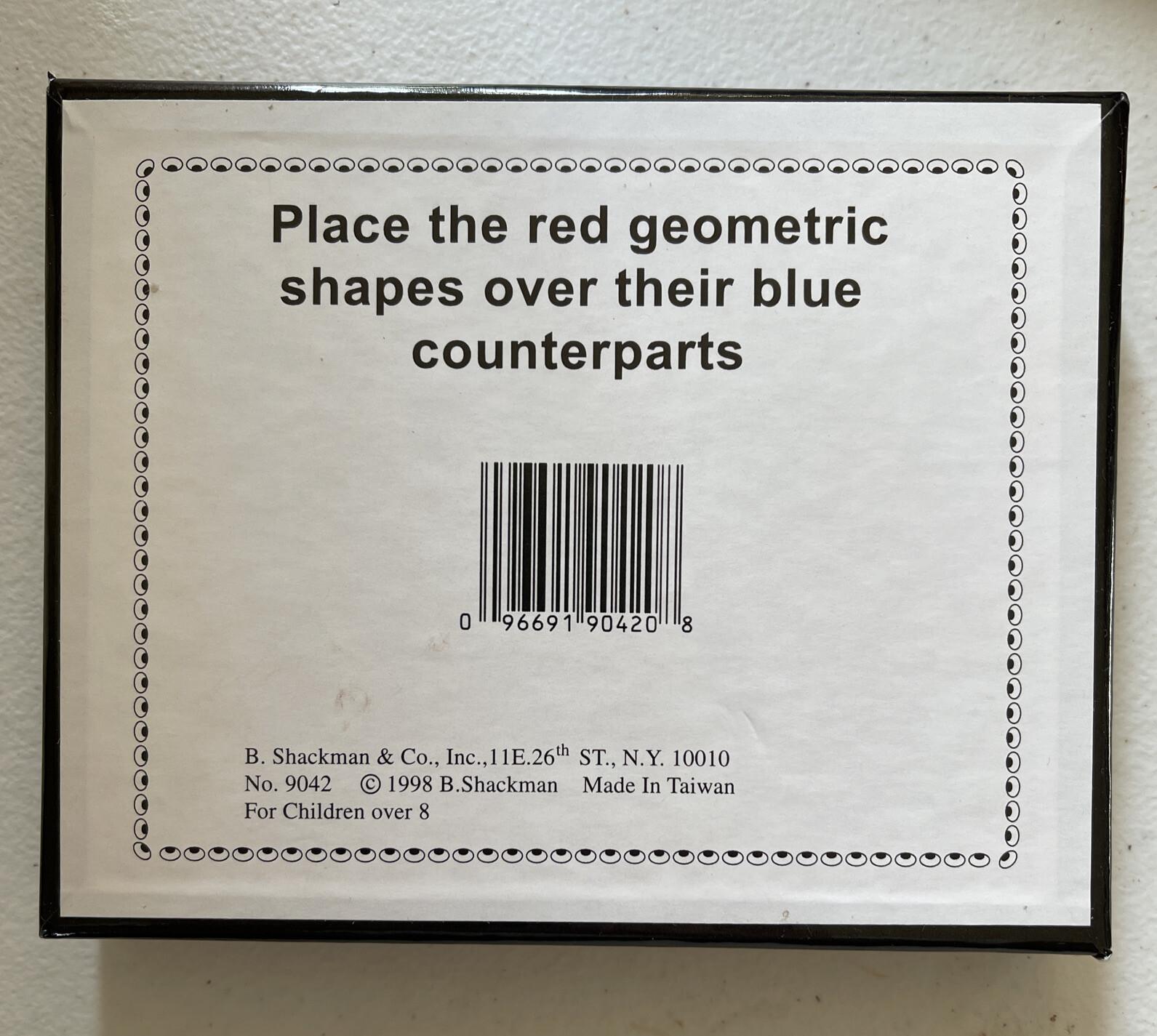 Geometric Dexterity Puzzle Brand New NOS 1998 Toy Shackman Co. Stocking Stuffer