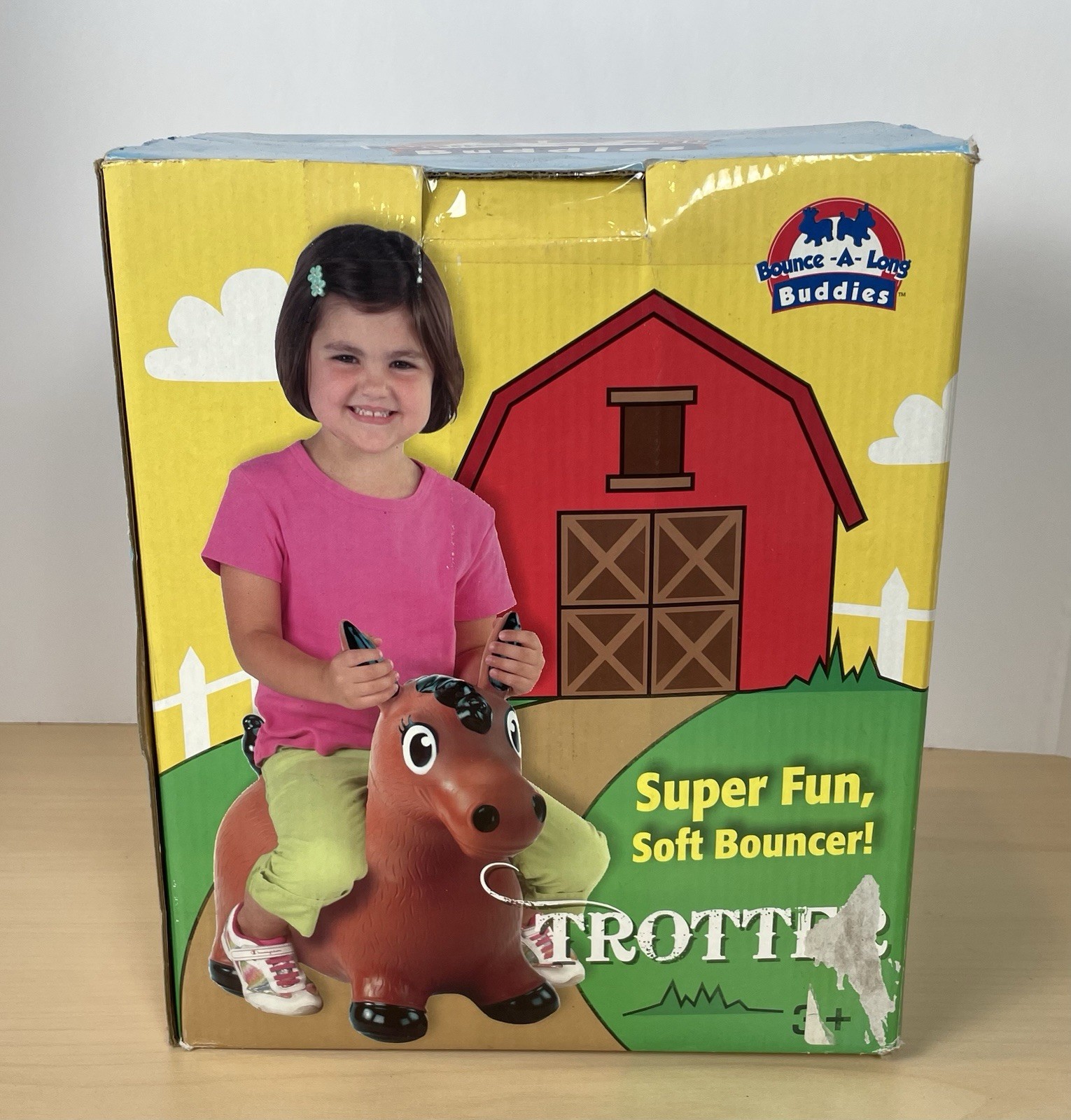 Bounce-A-Long Buddies: Trotter 20″ Spotted Horse Age 3+ Indoor and Outdoor Play.