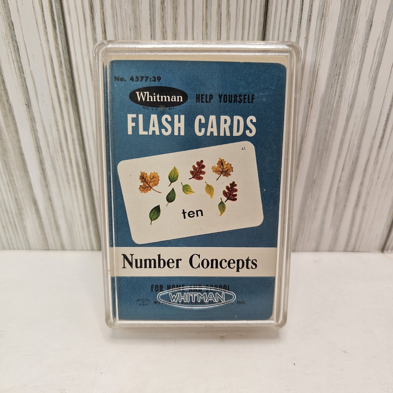 Vintage Whitman Number Concept Flash Playing Cards #4577:39 Complete Ephemera