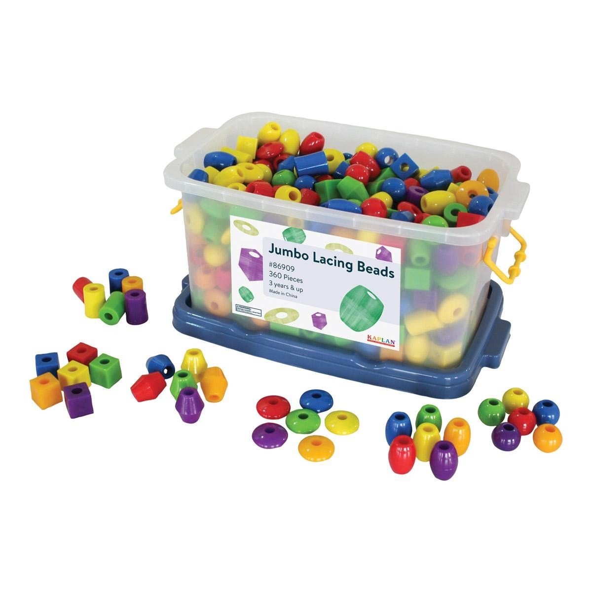 Joyn Toys Jumbo Lacing Beads – 360 Pcs