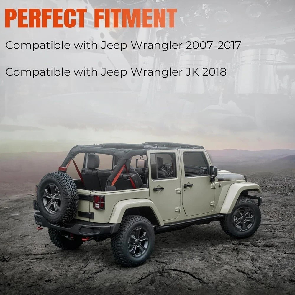 BHB Rear Tailgate Door Latch with Power Locks Compatible with Jeep Wrangler