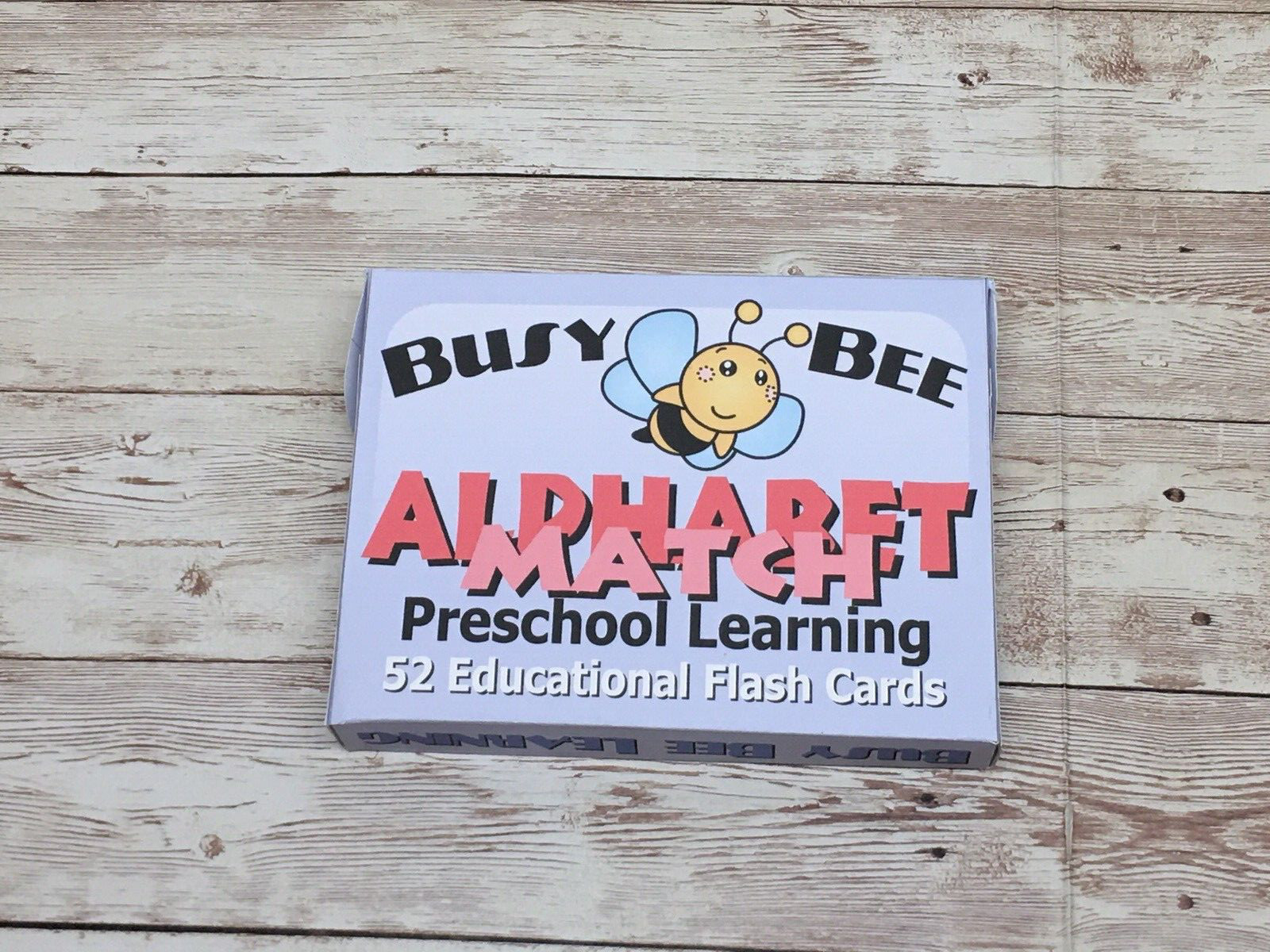 Set Of 10 – Alphabet Match – Busy Bee Preschool Learning – 52 Educational Cards