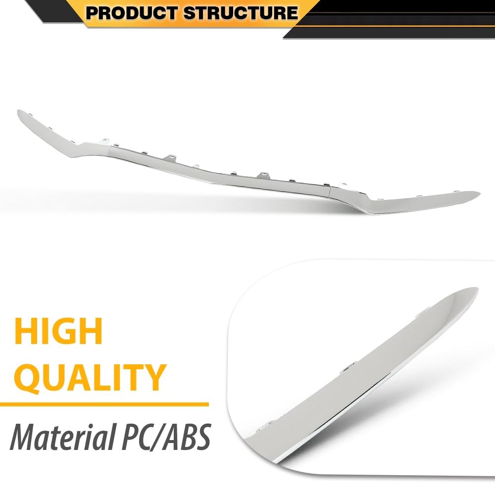 Chrome Front Bumper Trim Molding for Benz E-Class W212 E200 E250 Bumper Trim