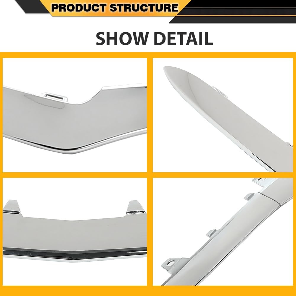 Chrome Front Bumper Trim Molding for Benz E-Class W212 E200 E250 Bumper Trim