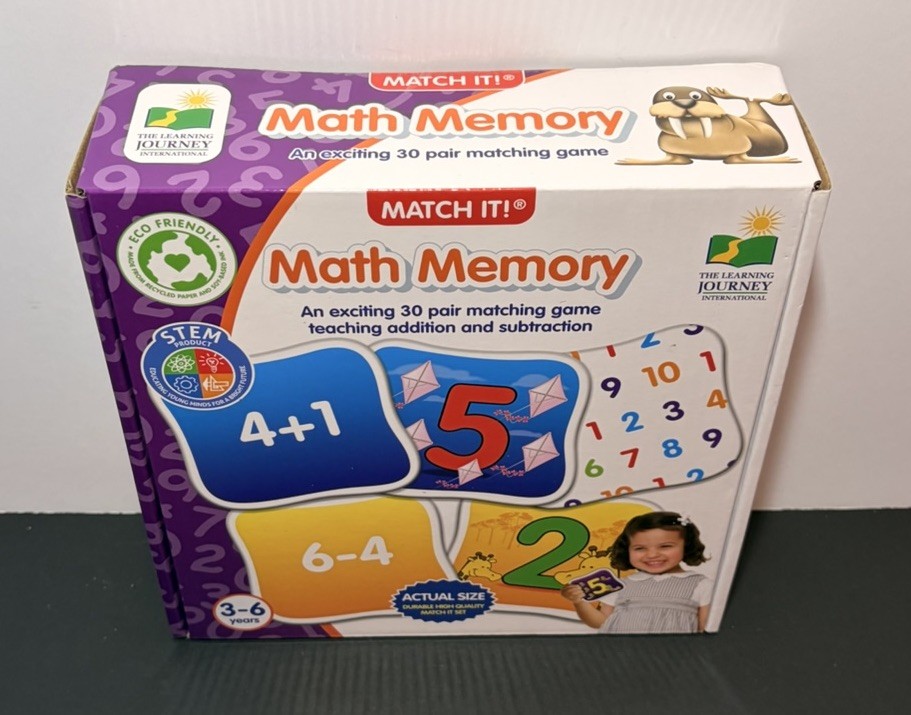 The Learning Journey Match It! – Math Memory – Ages 3-6 | 1+ players NEW