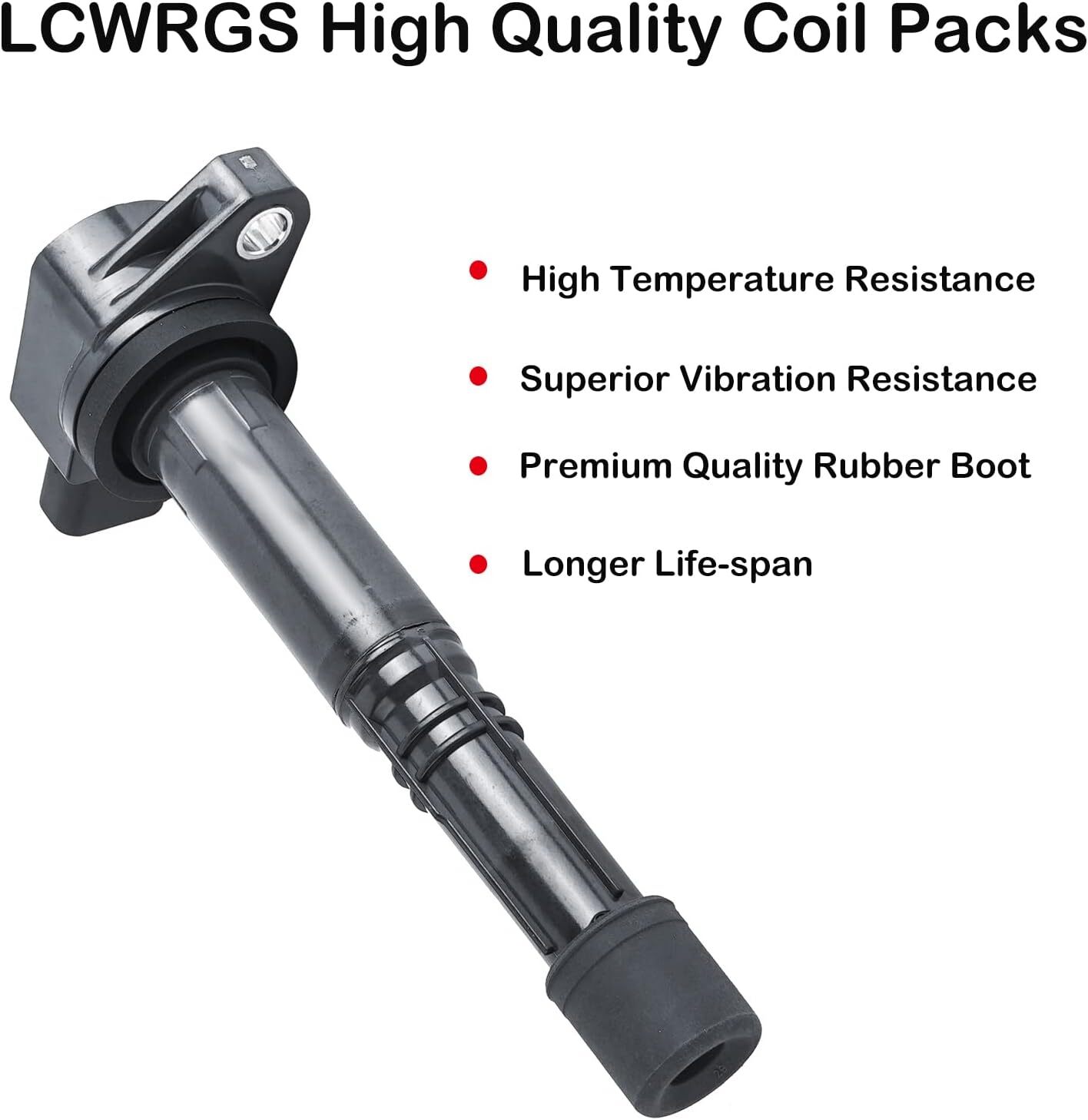 Set of 4 Ignition Coil Pack Fits for L4 2.4 2.0 2002 2003 2004 2005 2006 2007 2.