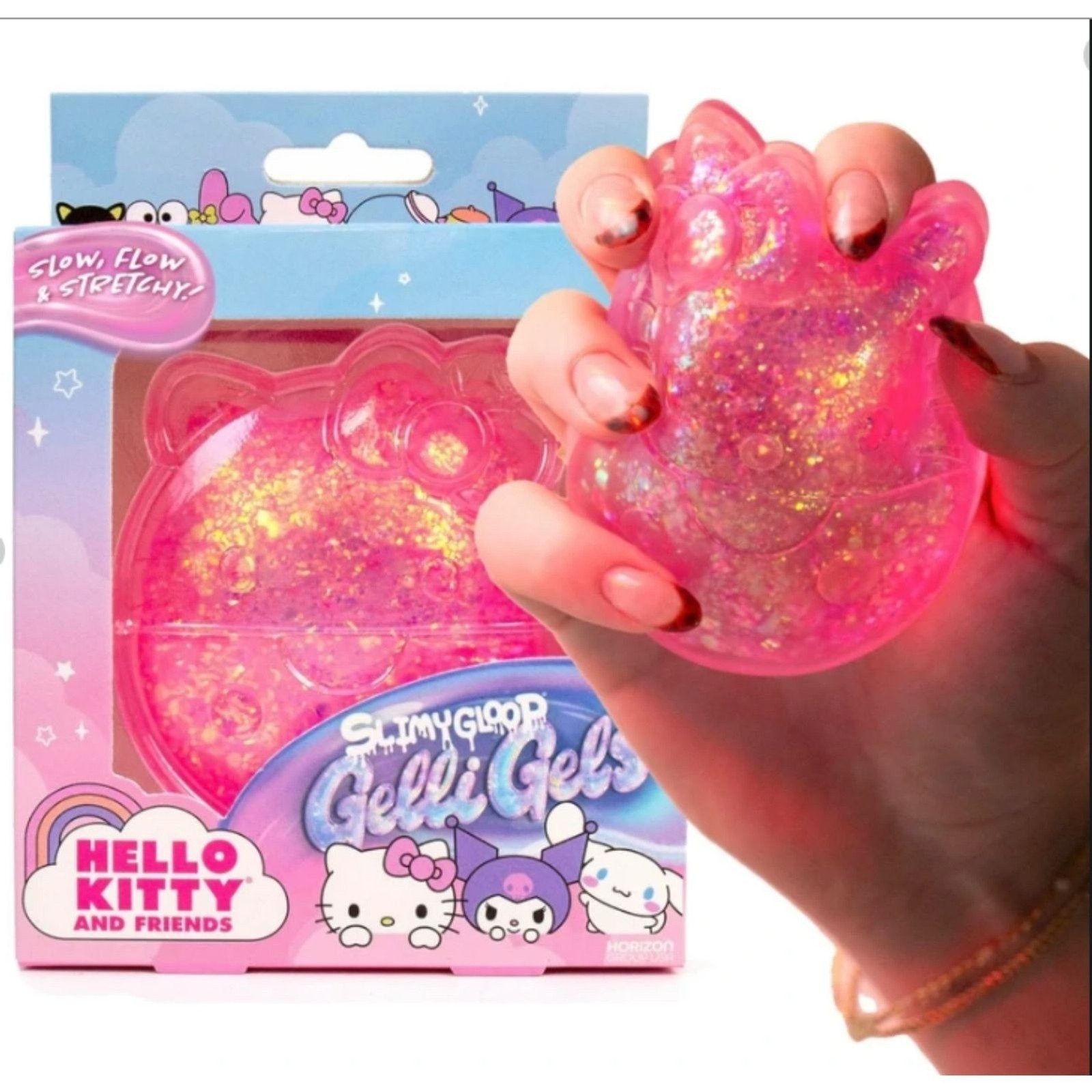 Hello Kitty, Slow Rising Sensory Squeeze Toy with Glitter
