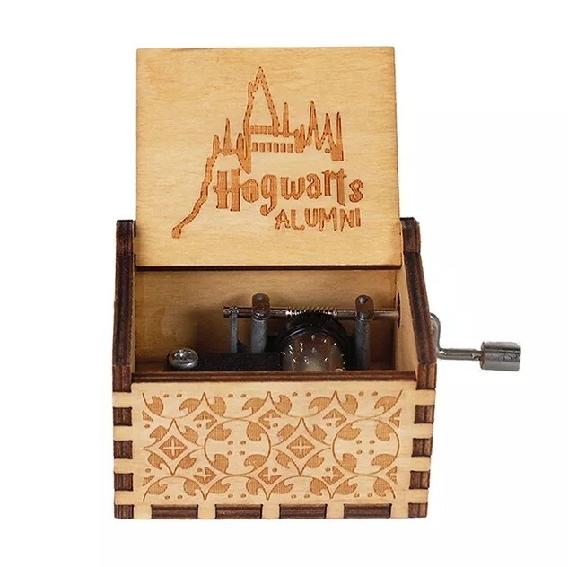 Harry Potter Vintage Music Box With Crank Tune From The Legendary Film