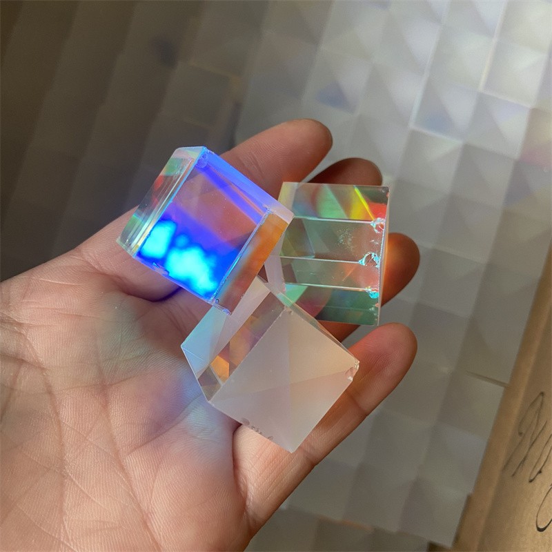 1000PCS 2.2×2.15/2.3/1.9cm Defective Dichroic X-Cube Prism RGB Combiner Splitter