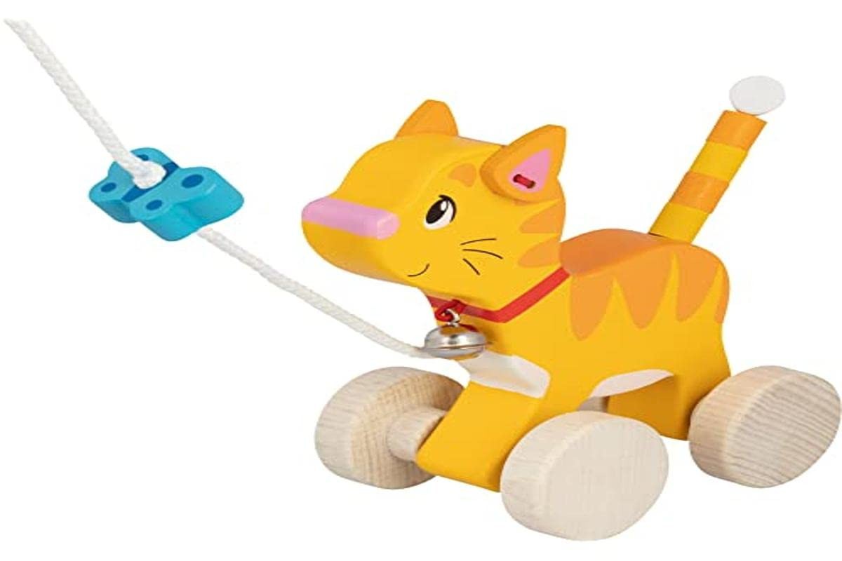 Goki 54896 Cat Drag Baby Balls, Multi-Coloured (Multi-Coloured)