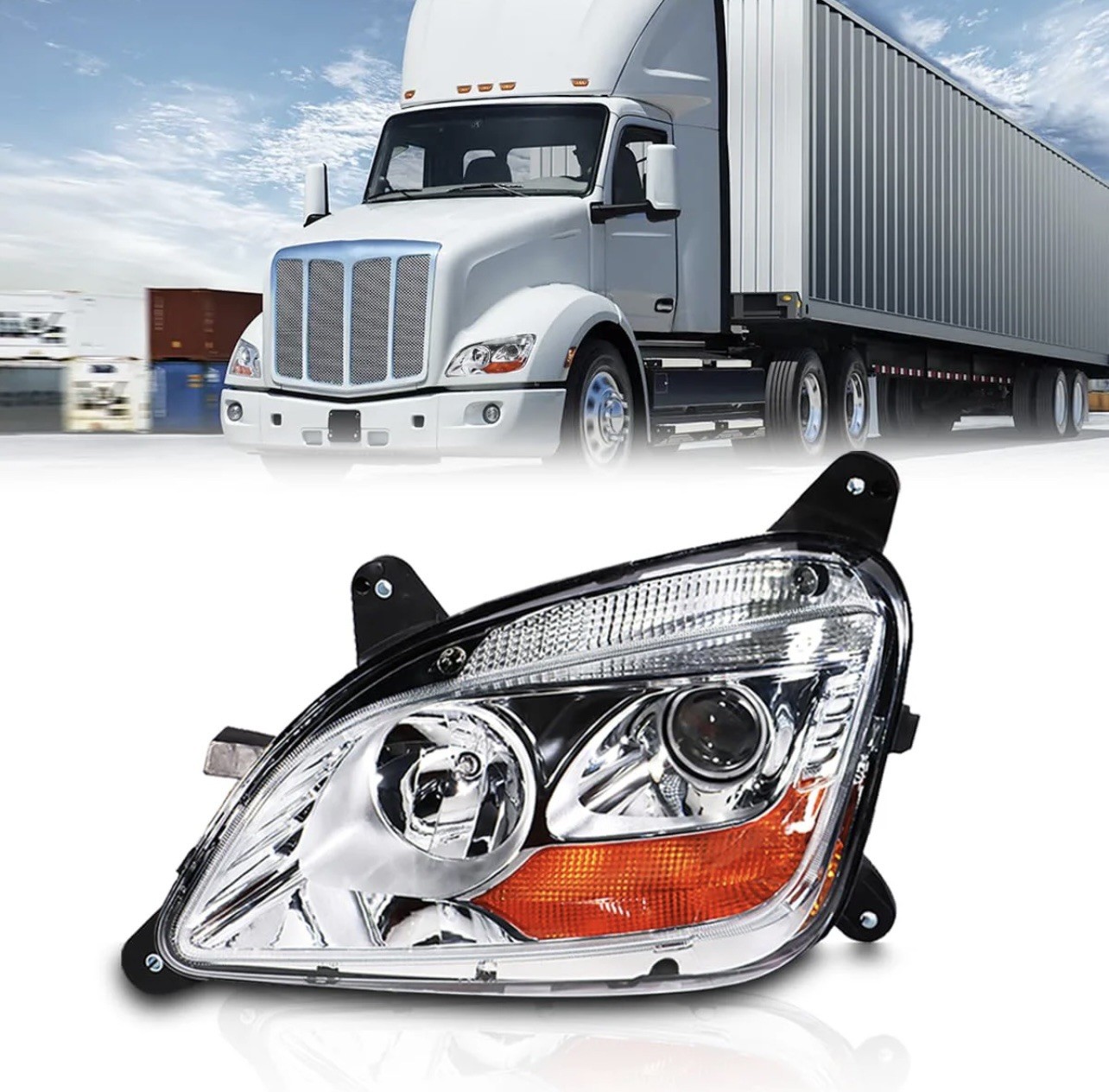 Fit for 2011-2023 Peterbilt 579 587 Class 8 Truck Projector Headlight Headlam…