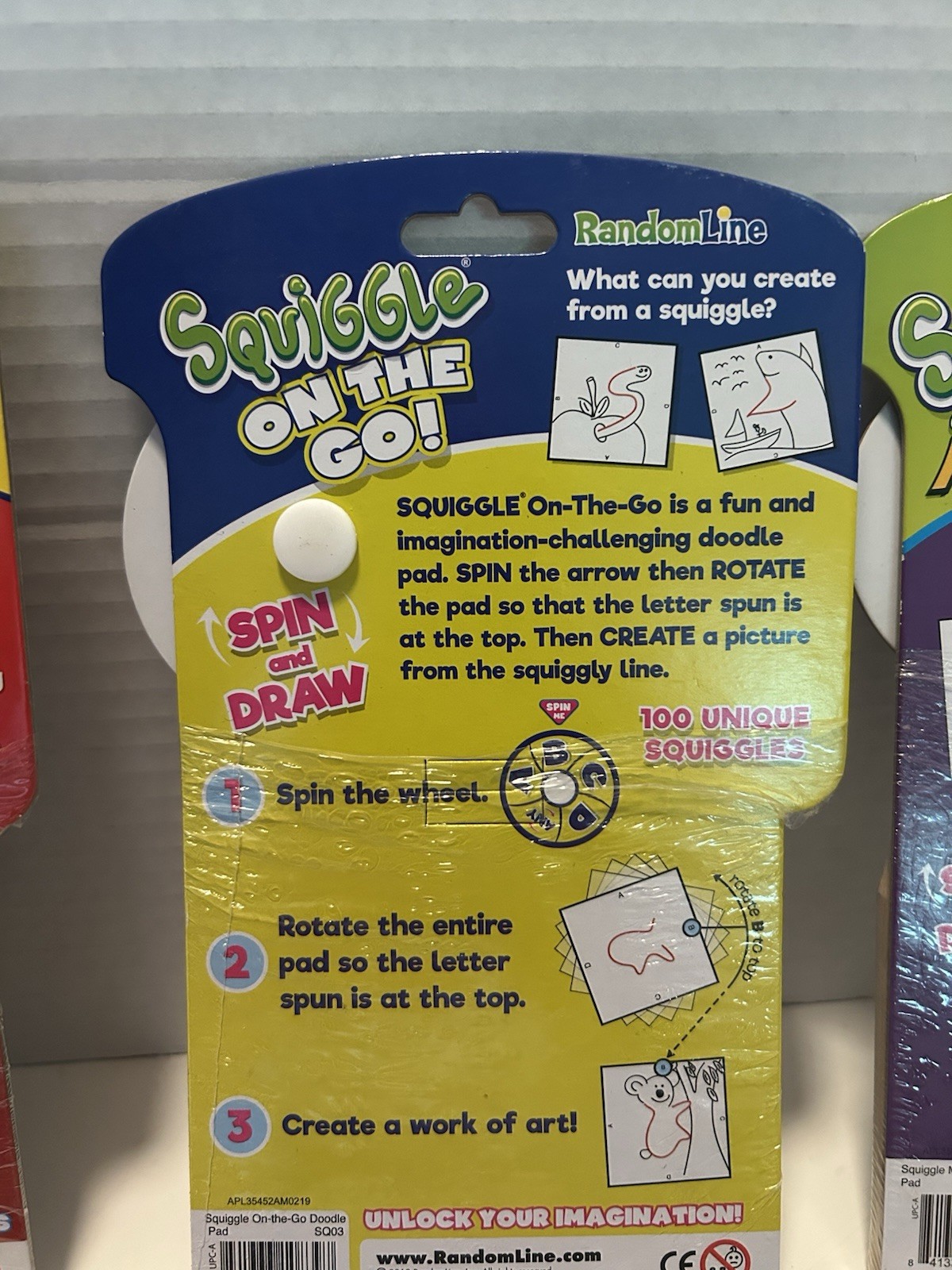 SQUIGGLE GAMES . Lot Of 6. Educational Learning Games Three Different- NEW.
