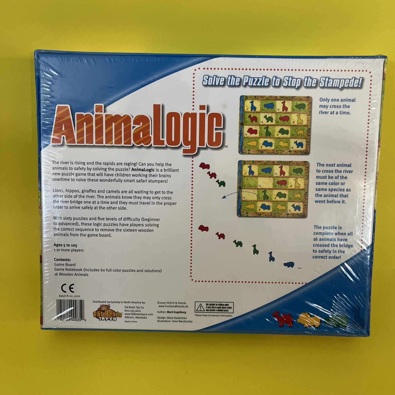 ANIMALOGIC Solve the Puzzle to Stop the Stampede Kids Game – Fat Brain Toy Co