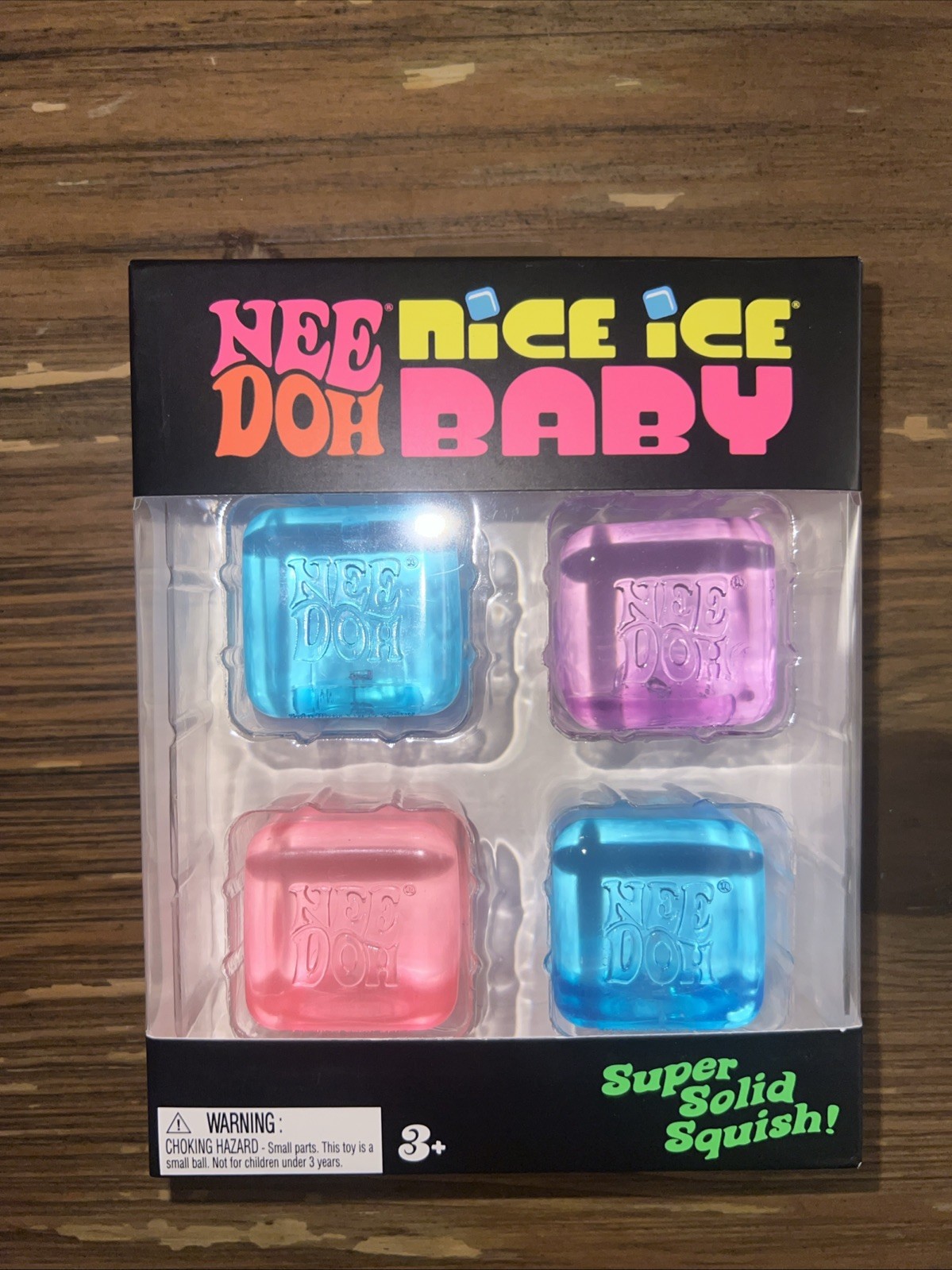 NeeDoh Nice Ice Baby 4 Pack Mini Nice Cube Squishy Fidget Toy RARE TikTok Viral