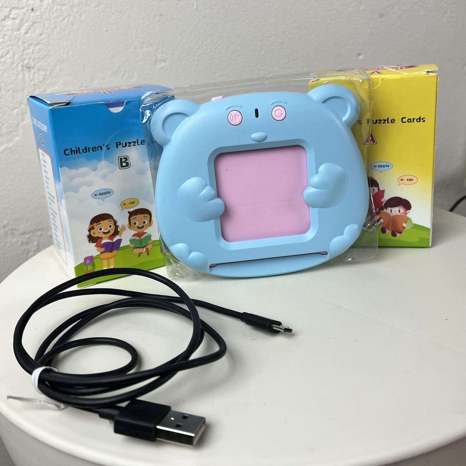 Talking Flash Cards Early Education Device Kids Learning Toy English Words USB