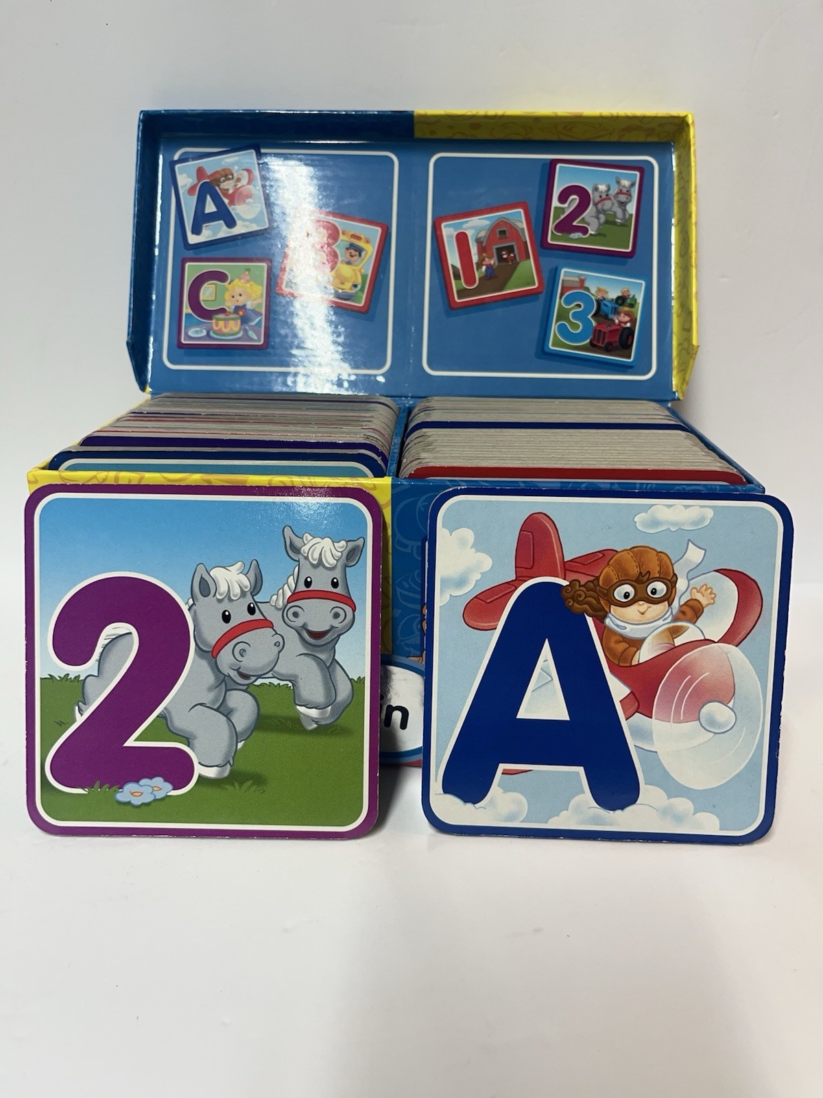 Fisher-Price Little People 2 in 1 ABC & 123 Cards Alphabet Numbers