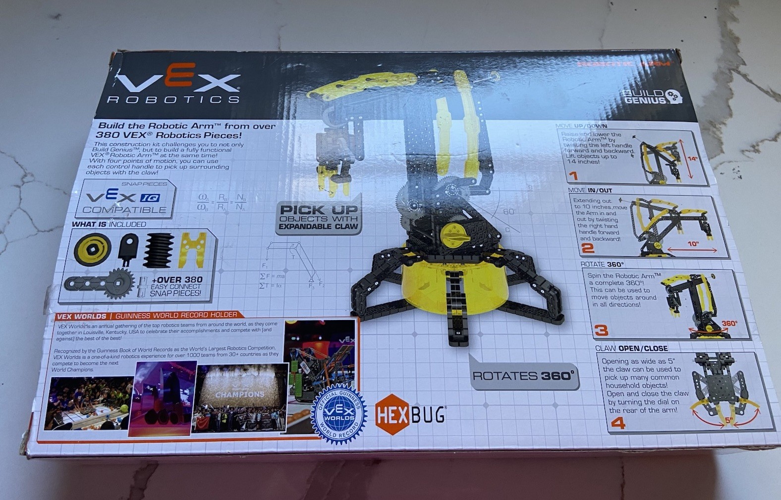 HEXBUG VEX Robotic Arm Construction Kit 380+ Pcs NEW