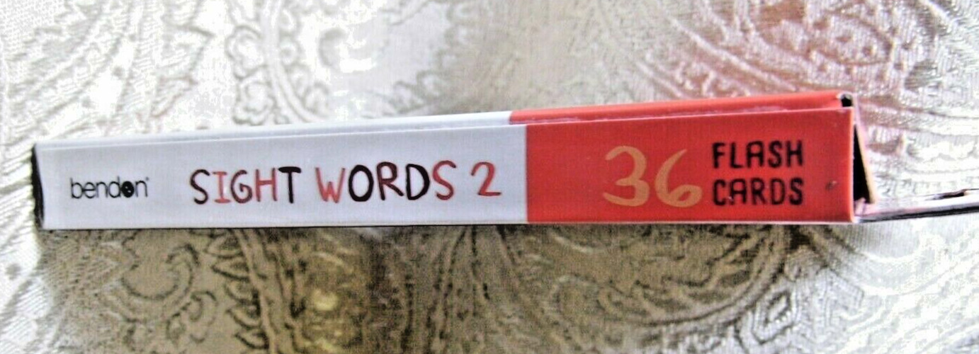 Lot of 4 Phonics & Reading 36 Flash Cards, Sight Words 2, Set of 4