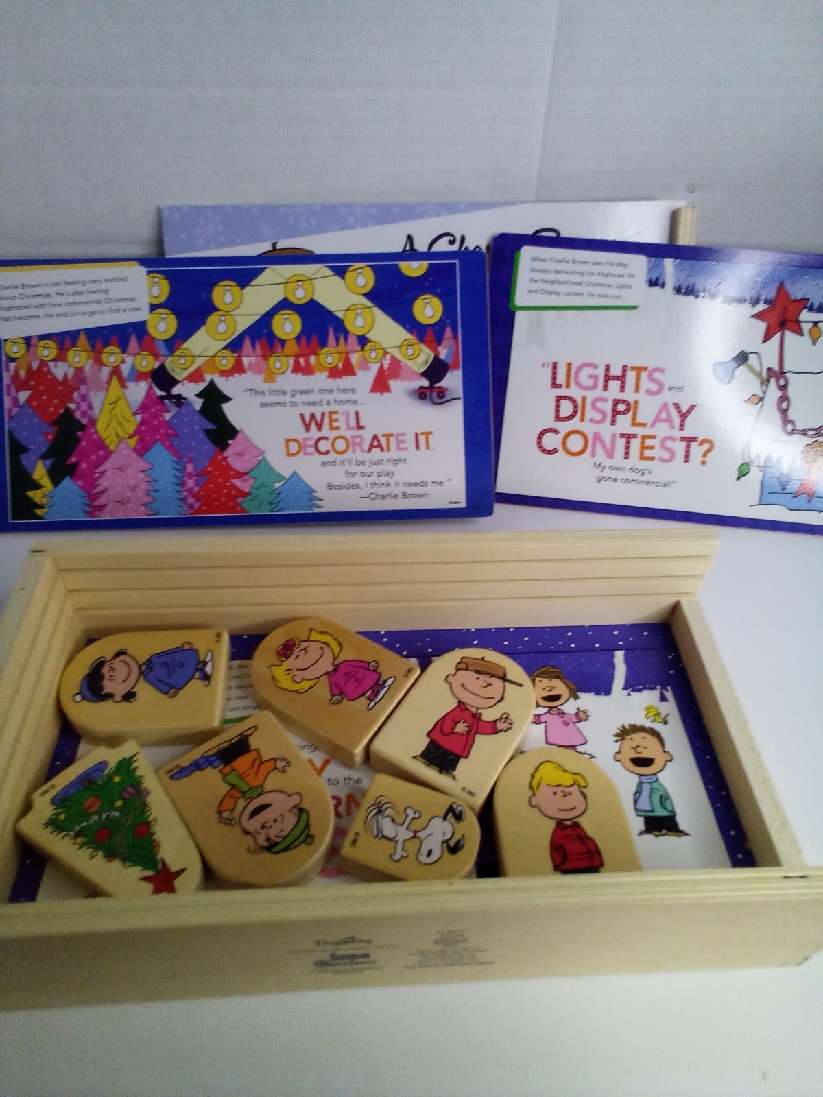 A Charlie Brown Christmas Storybox 7 Wood Characters Backgrounds Dayspring
