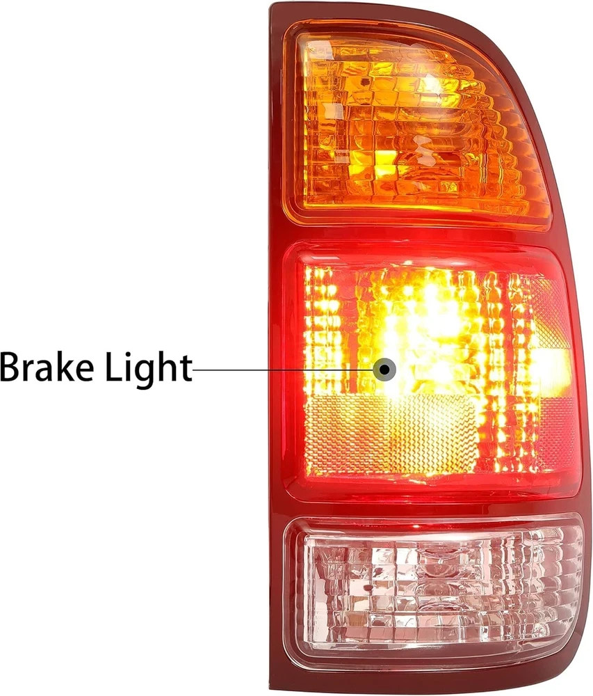 2000-06 Toyota Tundra Tail Light Right Passenger Side Red Amber Clear Housing