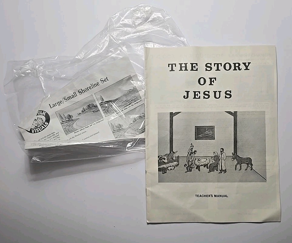 Little Folk Visuals Felt Bible Stories, Creation Cut Outs W/2 Felt Boards+extras