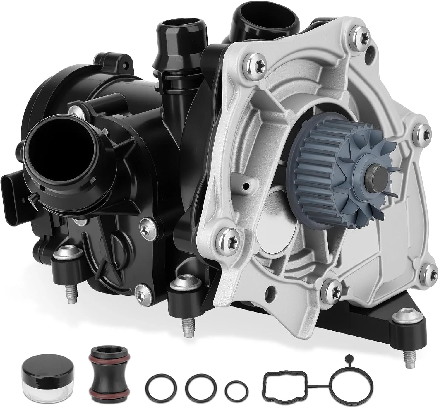 06L121111P Engine Water Pump Thermostat Assembly with Gaskets Compatible with VW