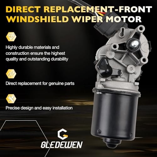 Gledewen 88958223 25809218 Front Windshield Wiper Motor 4-Pin Compatible with