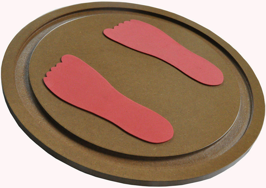 Montessori WOODEN Disc FEET BALANCING Exercise BALANCE COORDINATION Educational