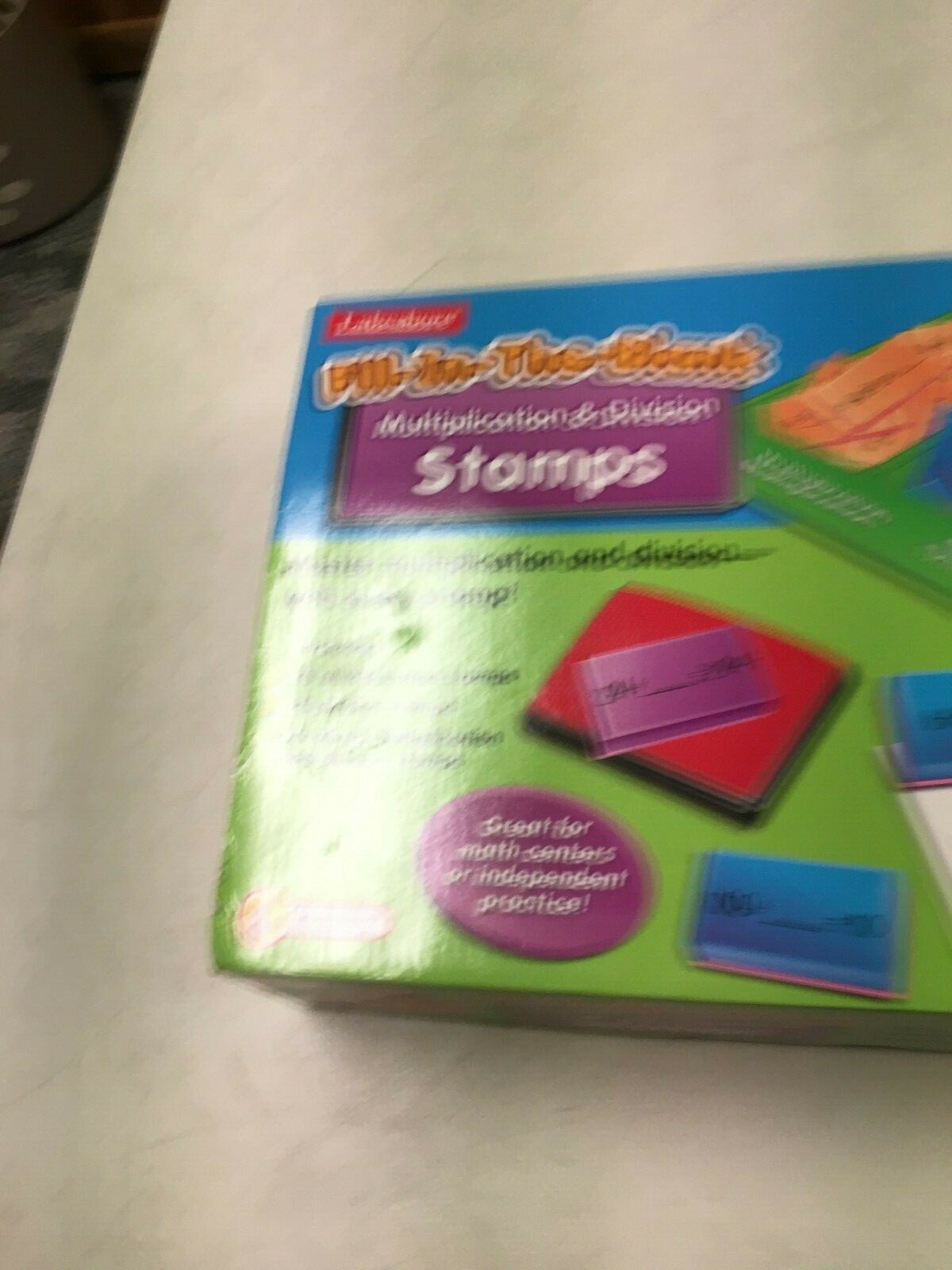 LAKESHORE EDUCATIONAL FILL IN THE BLANK MULTIPLICATION DIVISION STAMPS SET