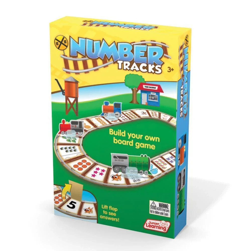 Number Tracks Build Your Own Board Game – Early Math Learning Game for Ages 3+