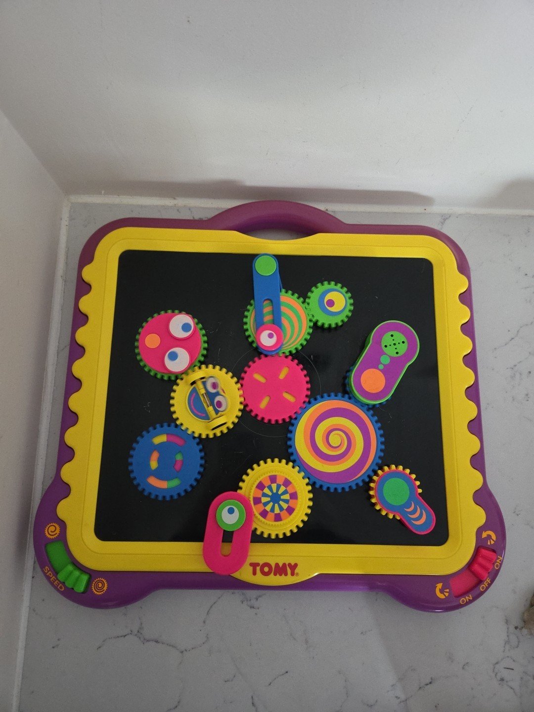 Rare WORKS 1997 TOMY Gearation Magnetic Gears Set COMPLETE Seen On Baby Einstein