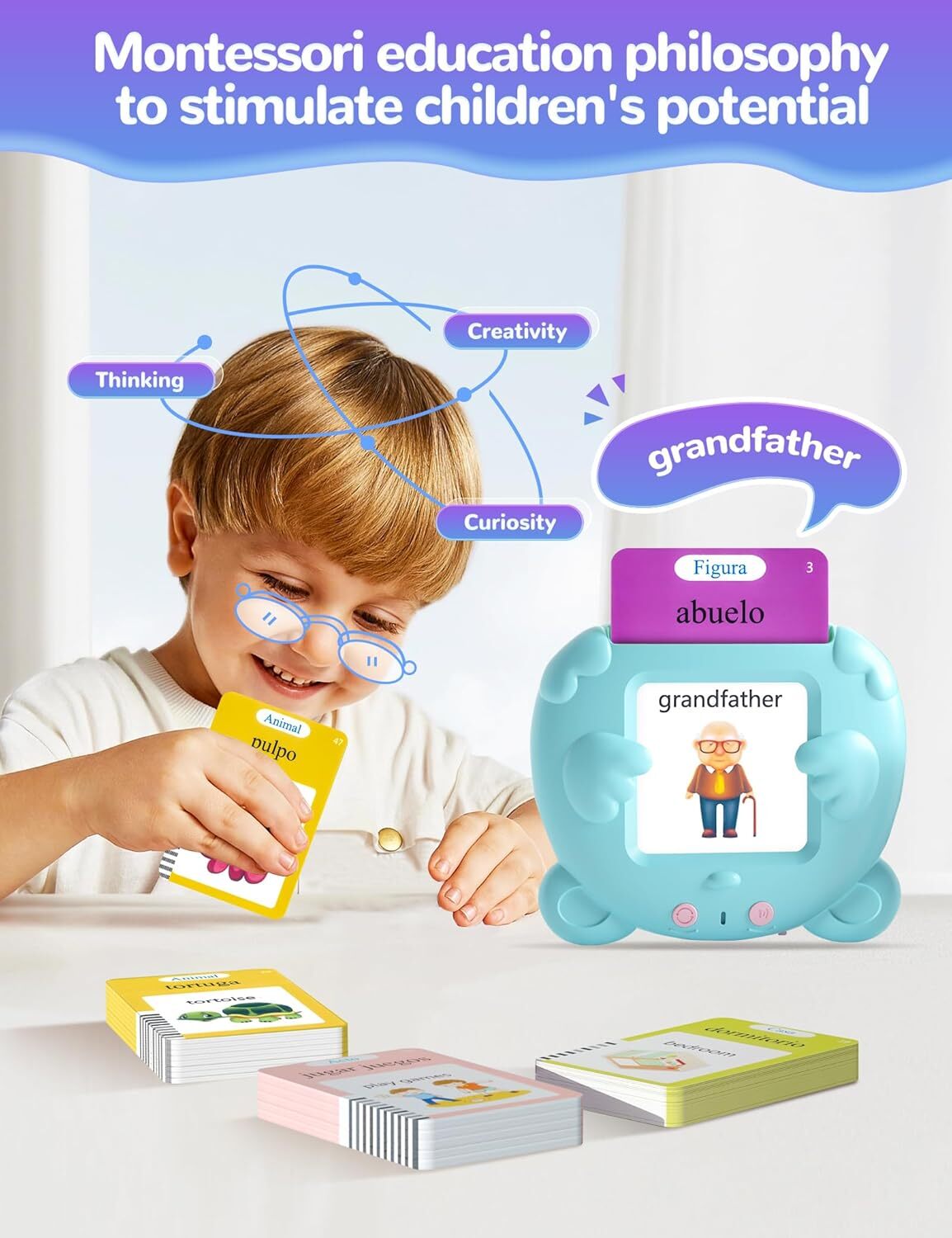 Bilingual Talking Flash Cards for Kids – 510 Spanish & English Sight Words