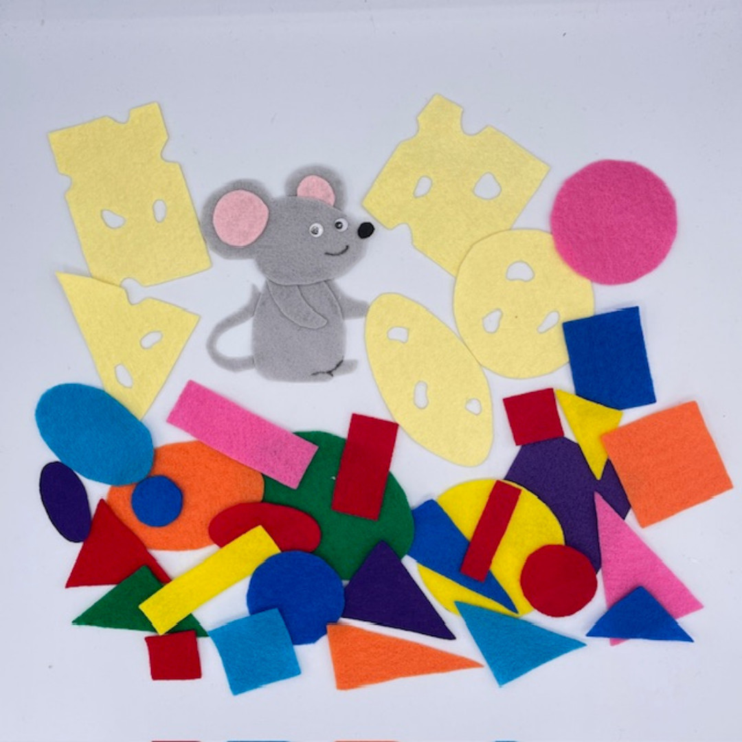 Mouse Shapes Felt Set | Storytelling and Shape Recognition Fun