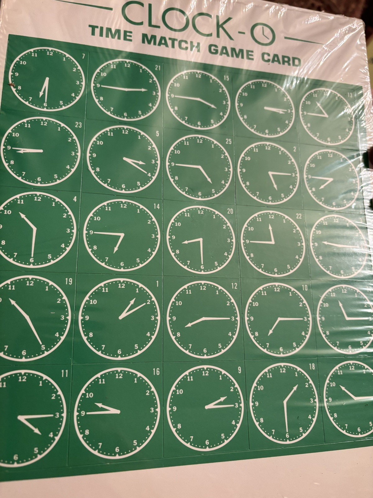 Vintage Clock -O From Creative Teaching Associates BN