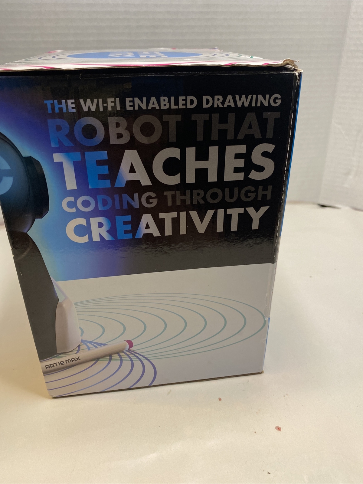 Educational Insights EI-1126 Black White Artie Max the Coding Robot Used