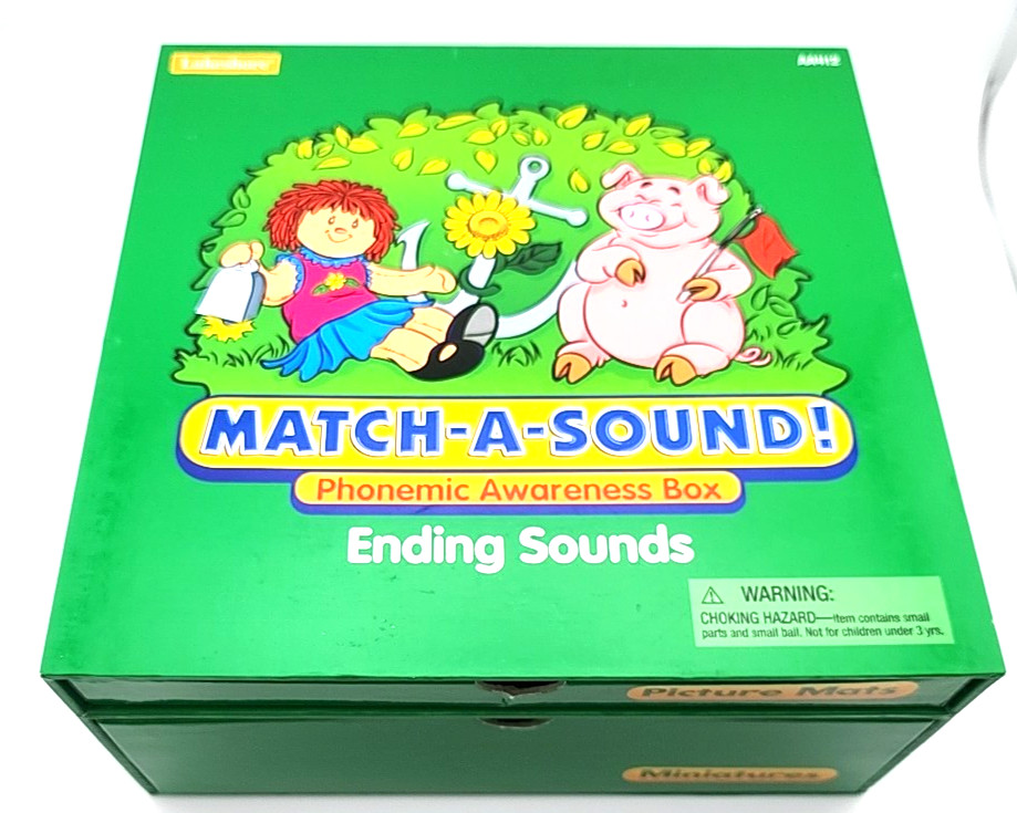 Lakeshore Match‑A‑Sound AA412 Ending Sounds Miniatures Set – Complete