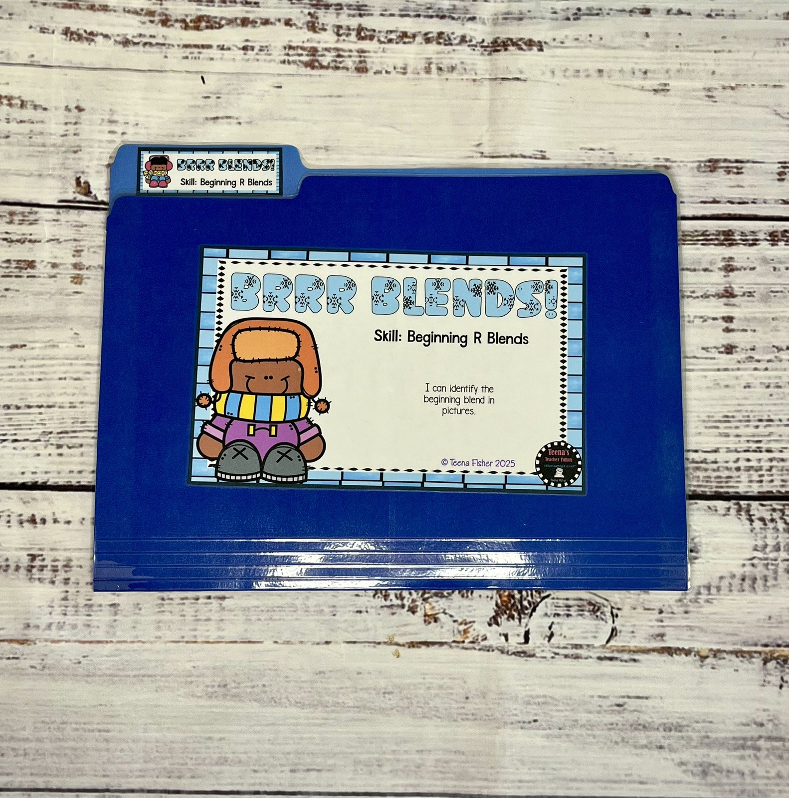 Brrr Blends Beginning R File Folder Game Phonics First Grade Literacy Center