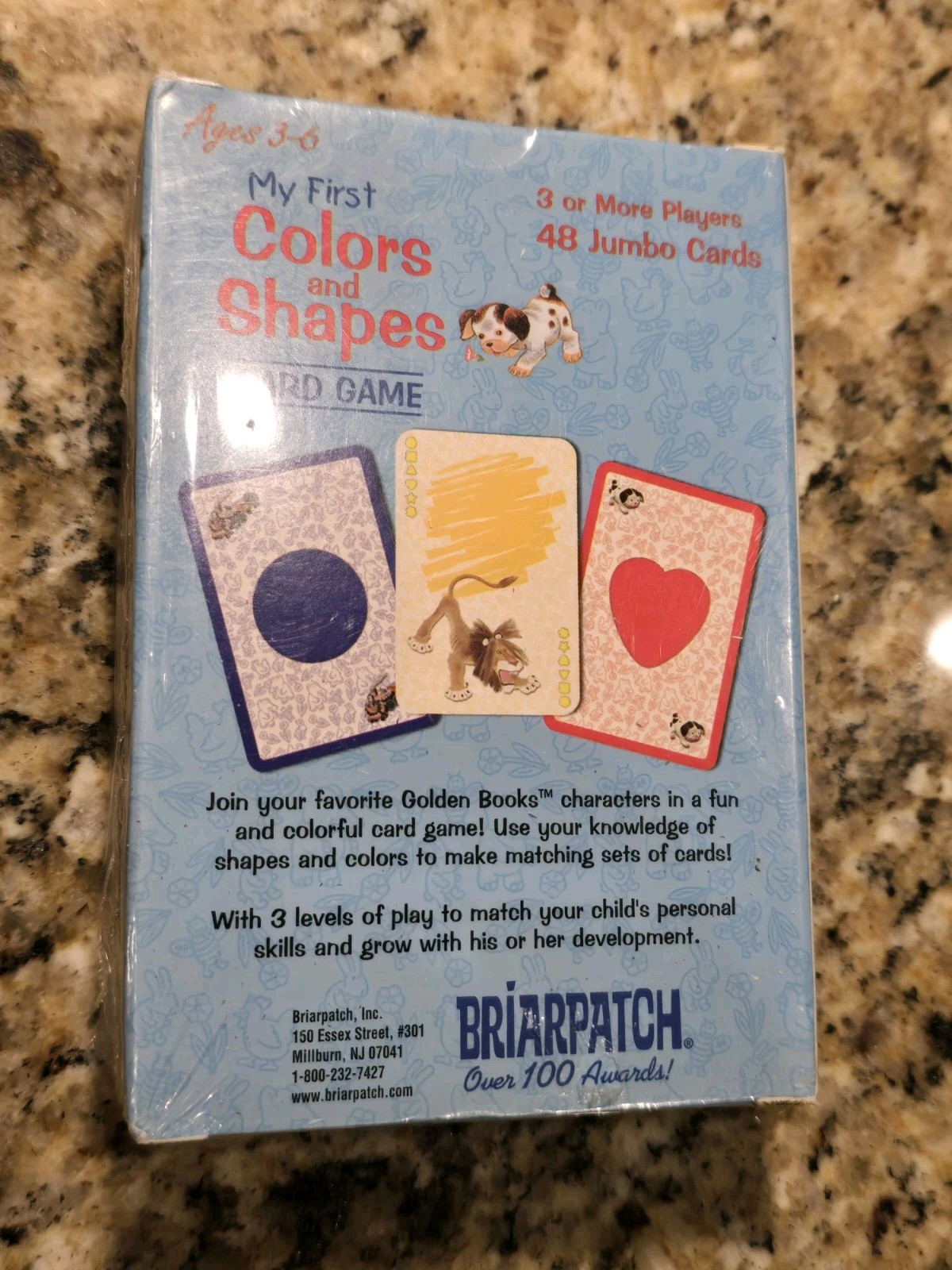 CHILDREN KIDS Little Golden Books 48 Card Game Colors Shapes VTG NEW 2002 RARE