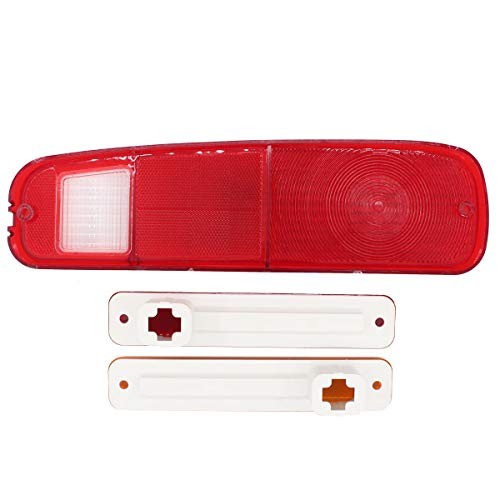 NewYall Left Right Tail Light Lens Only Taillamp Housing and Side Marker Light