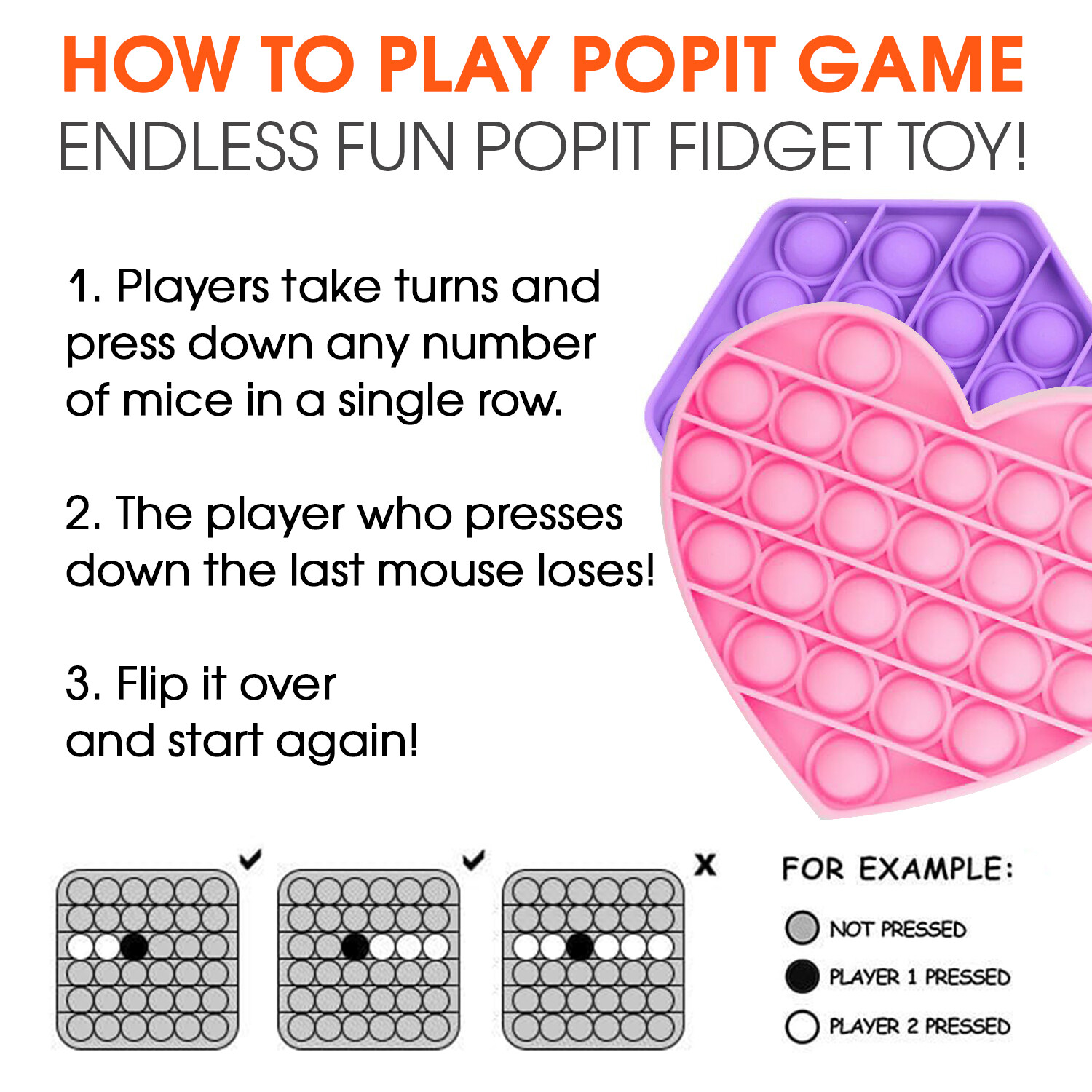 AMONG US PUSH POP SILICONE SENSORY FIDGET TOY ANTI-ANXIETY STRESS BUBBLE IT GAME