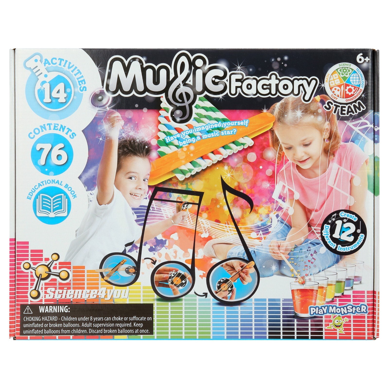 PlayMonster Music Factory Science Kit – 14 Activities to Construct & Play