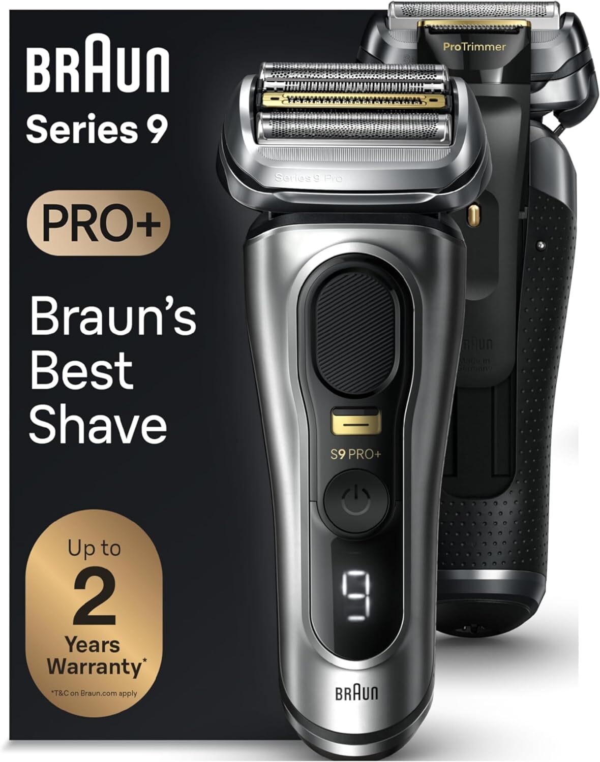 Braun Series 9 9517s PRO+ Electric Razor for Men, 5 Pro Shave Elements &