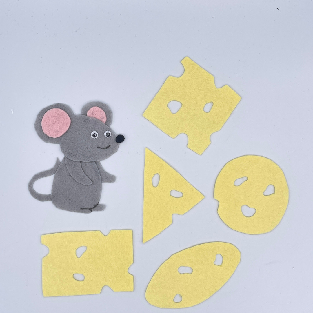 Mouse Shapes Felt Set | Storytelling and Shape Recognition Fun