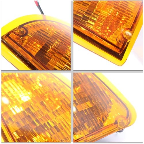 Pair Headlight Bezel with LED Turn Signal Light Compatible with Kenworth 2 pcs