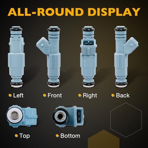 Fuel Injector 24LB 4 Holes 8Pcs | Replacement for 5.2 5.9 Dodge Dakota Durango