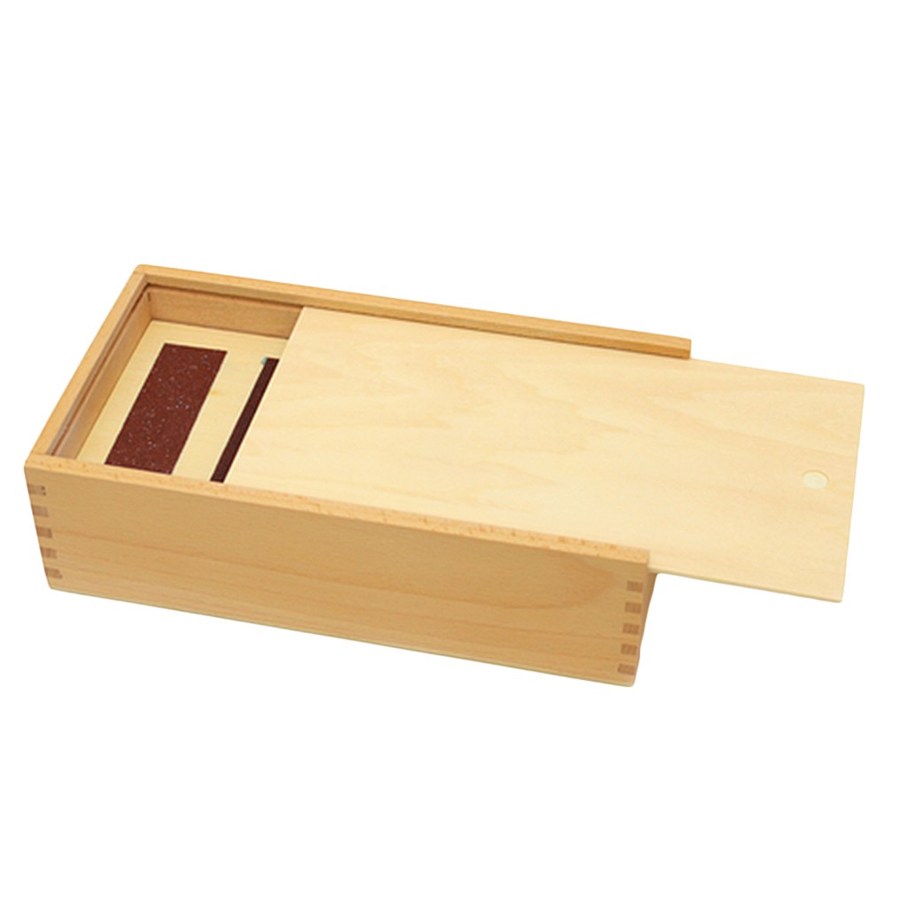 Wooden montessori toys Learn Tactile Discrimination of Rough