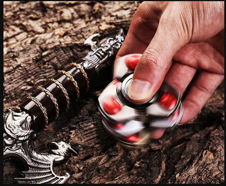 Steel Alloy Fidget Hand Spinner Finger Gyro Toys EDC Focus Stress Reliever