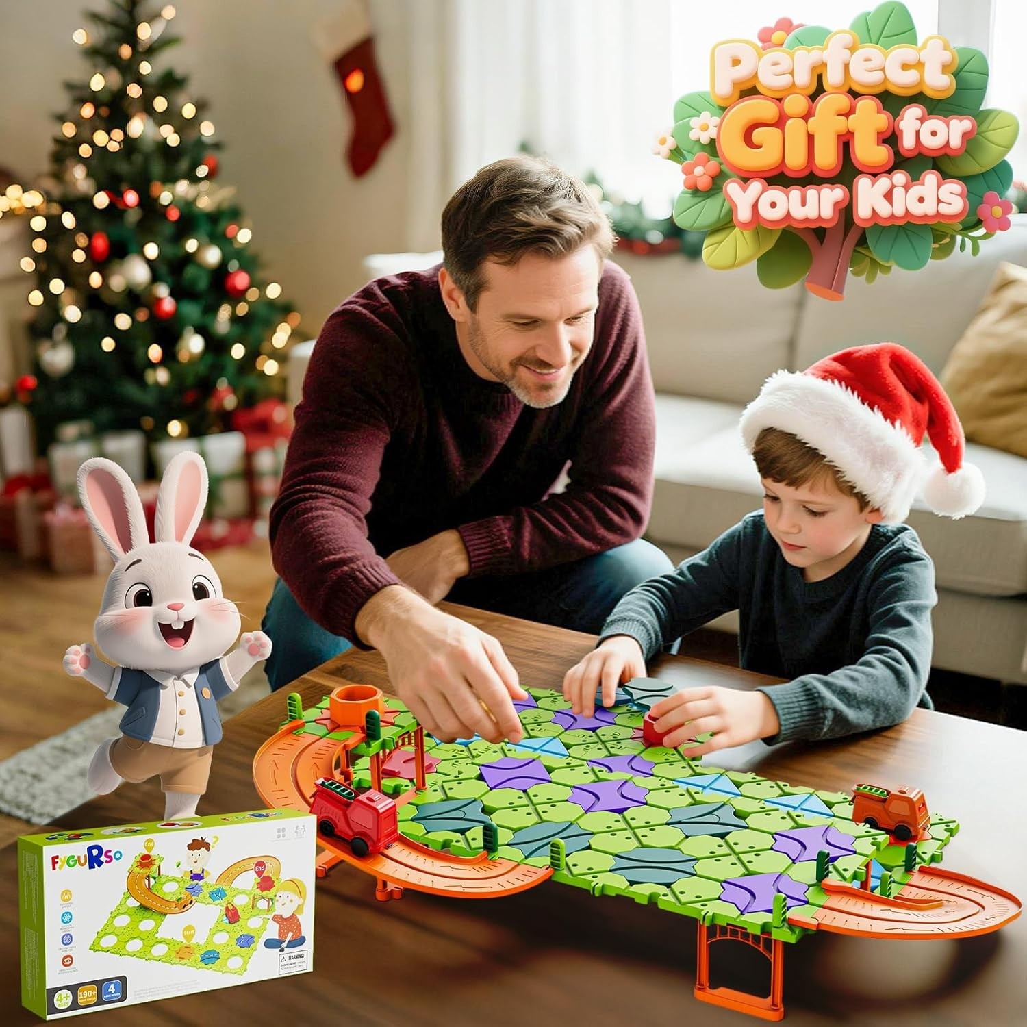 DIY STEM Board Games Kids Toys,Road Builder Educational Learning Toys for Kids