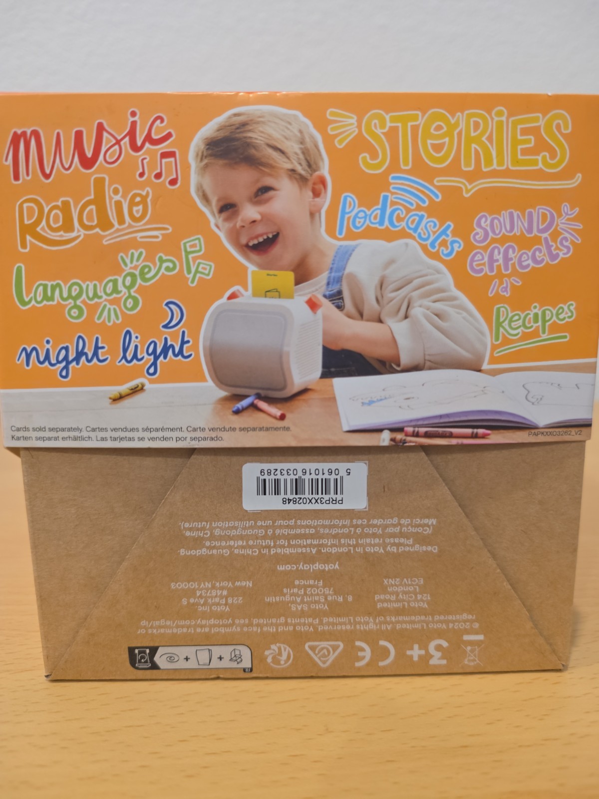Yoto Player 3rd Generation Kids Audio Player Gray Orange New